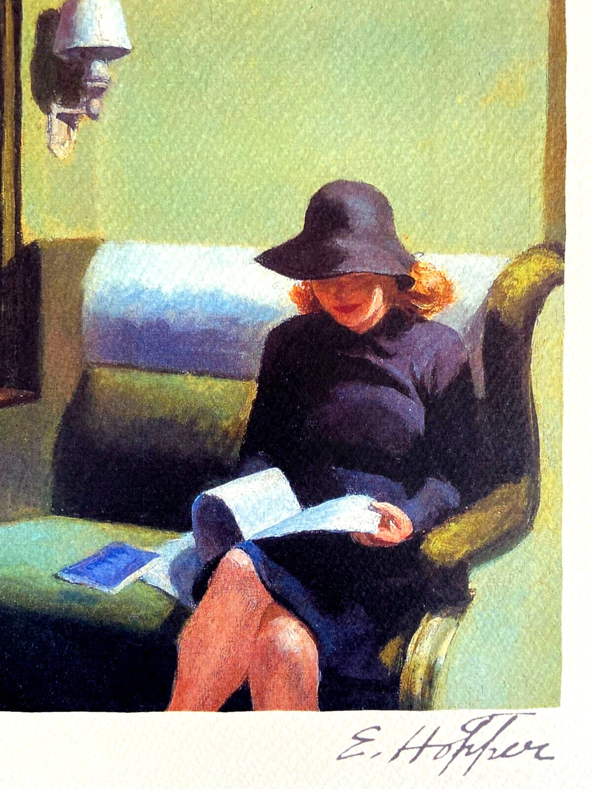 Edward Hopper Lithograph Coa - Original