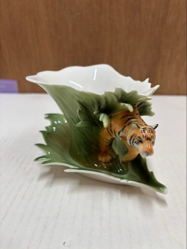 Decorative Franz Collection Tiger Cup Saucer Porcelain Animal Art Tableware