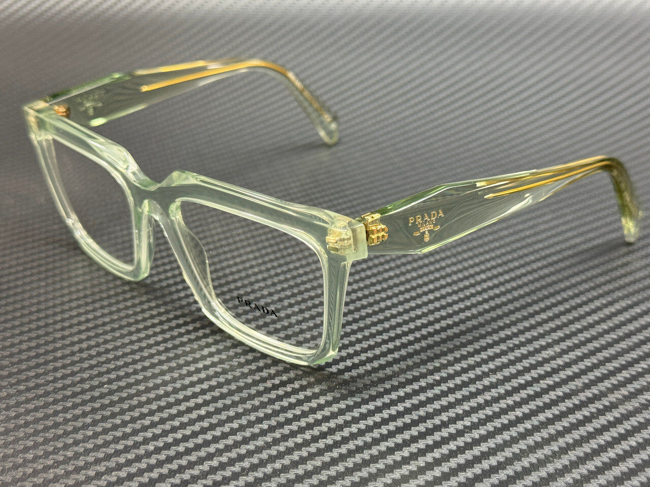 PRADA PR A19V 14R1O1 Transparent Green Women's 54