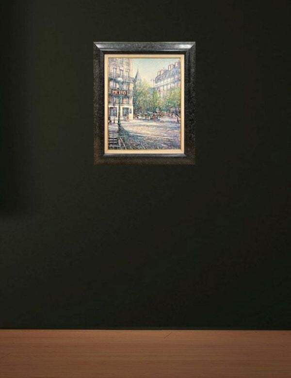 Guy Dessapt (France) Saint-Germain-Des-Prs Painting Oil Canvas Signed Framed