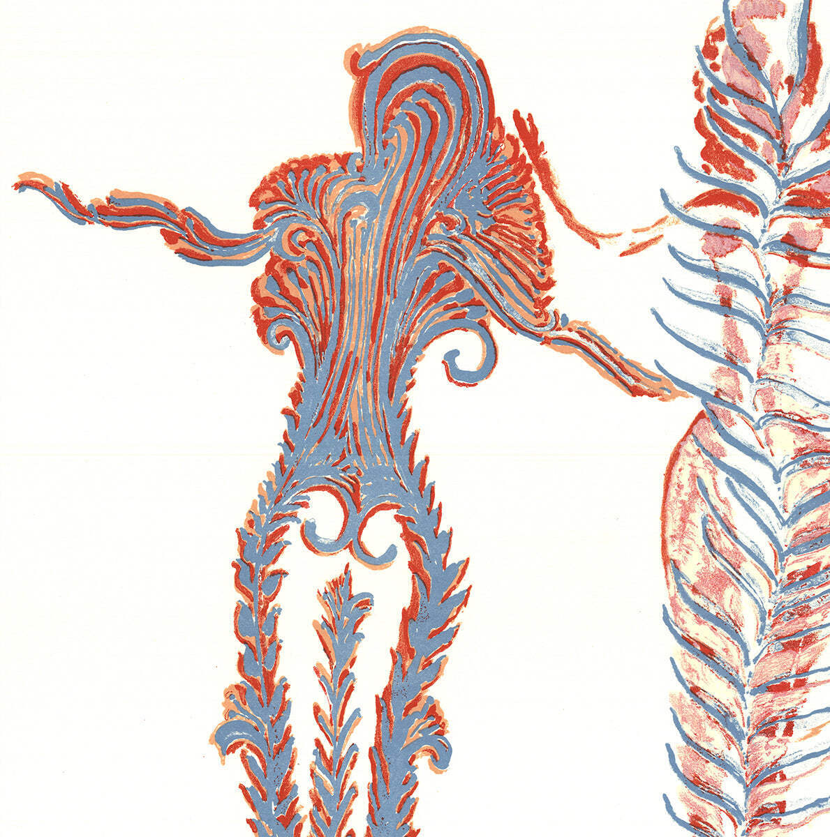 Apel-Les Fenosa Tres Dones Signed " Lithograph Contemporary