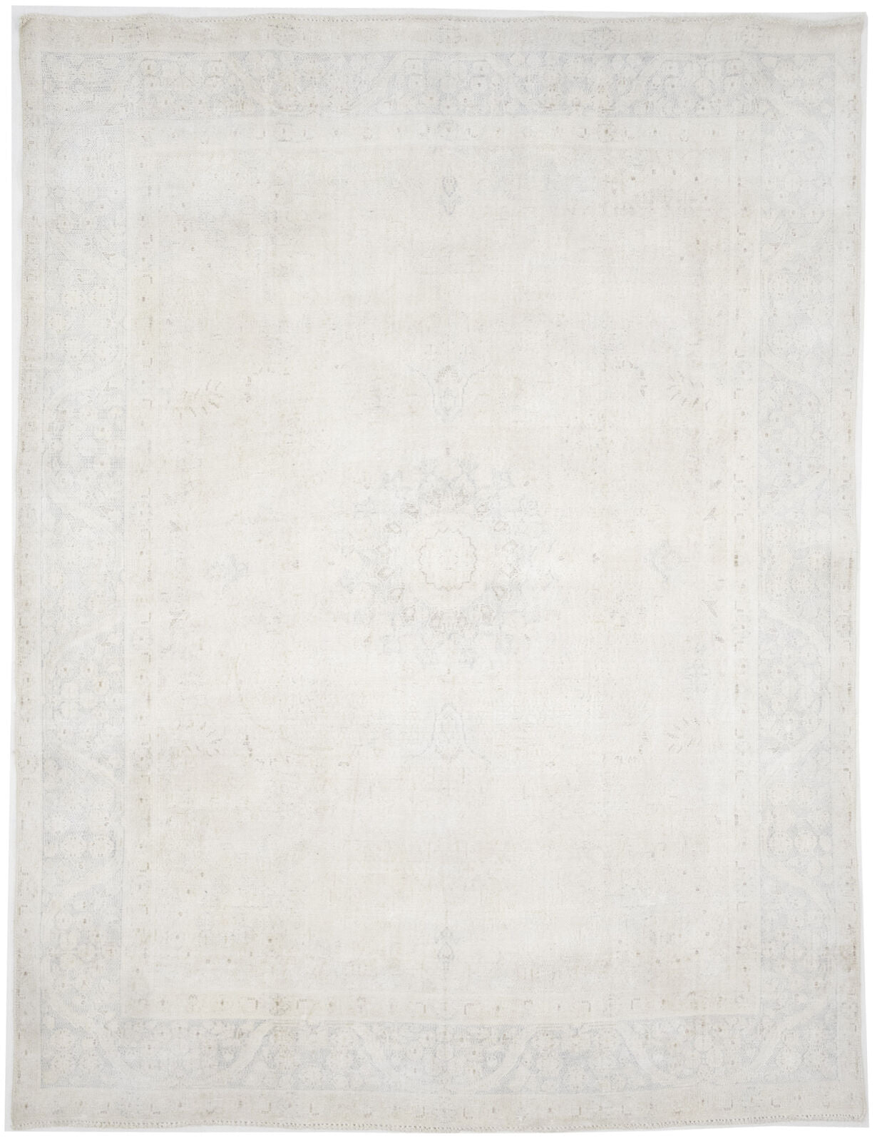 Antique Distressed Vintage Oriental Rug Muted