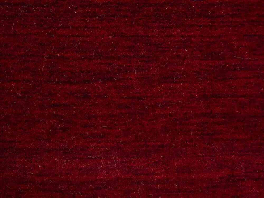 Maroon Red Solid Design Hand-Loomed 6X6 Gabbeh