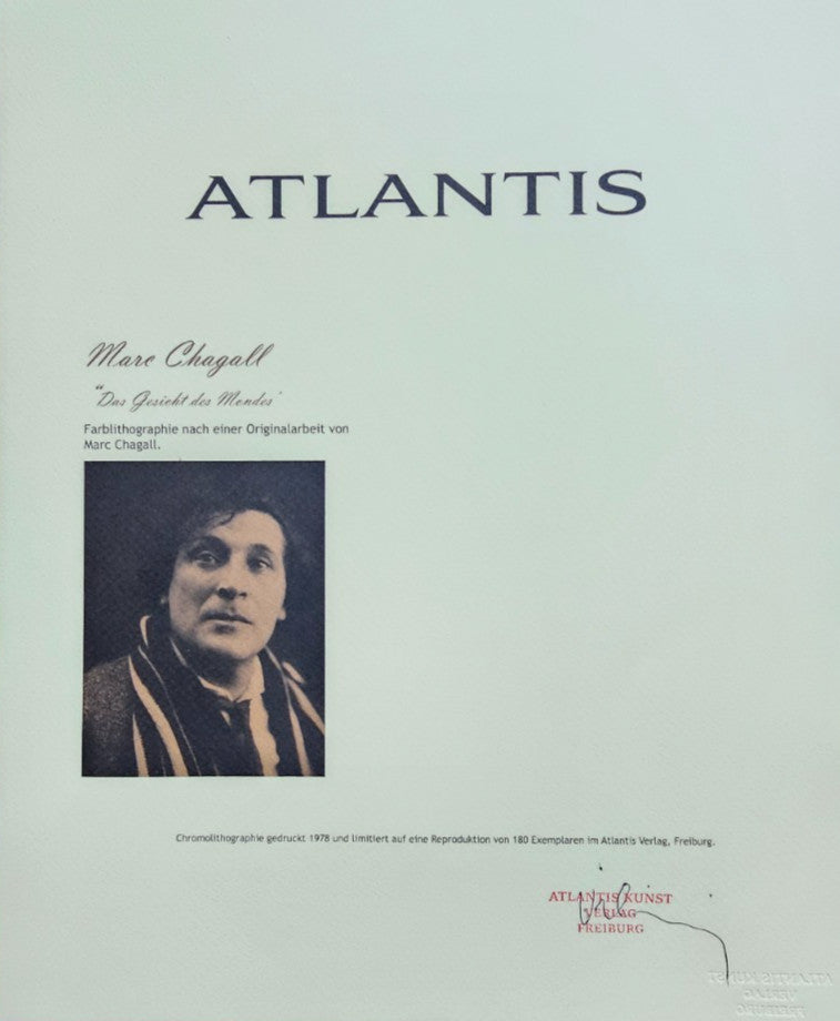 Marc Chagall Lithograph Coa Signed Hand Numbered Crayon Limited Museum