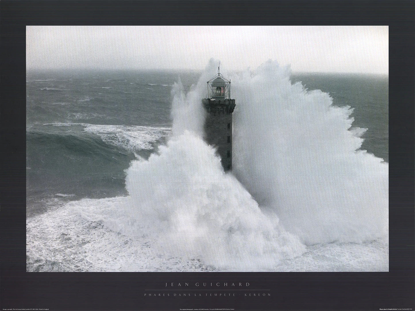 Jean Guichard Phares Dans La Tempete - Kereon " Offset Lithograph C