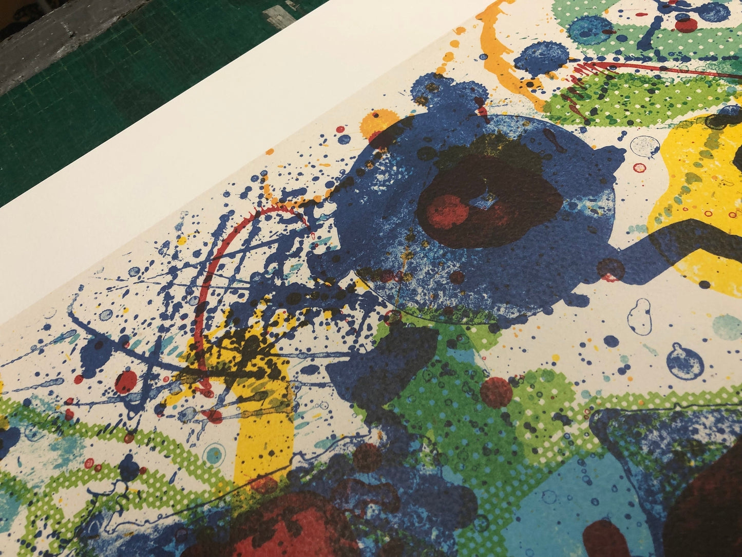 Sam Francis Untitled Sf-341 " Poster Modernism Multicolor, Gold