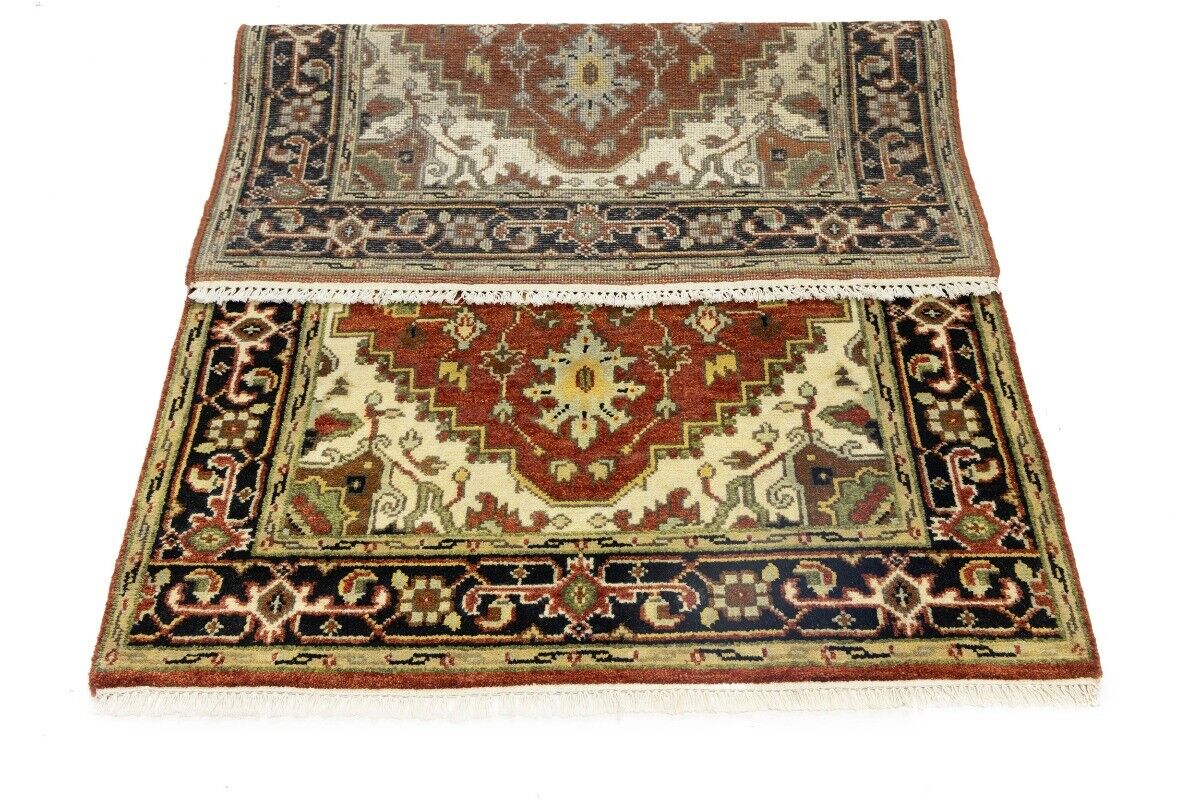 4X6 Ft Geometric Tribal Serapi Rug Wool Oriental