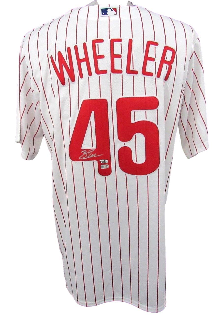 Zack Wheeler Autographed White Nike Authentic