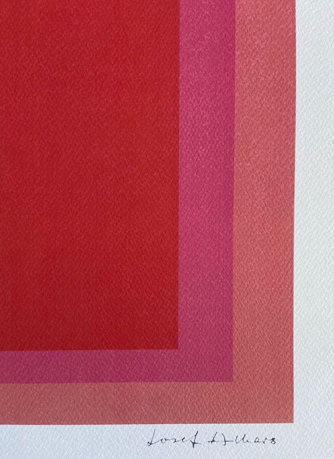 Josef Albers Lithograph Coa Numbered Signed Op