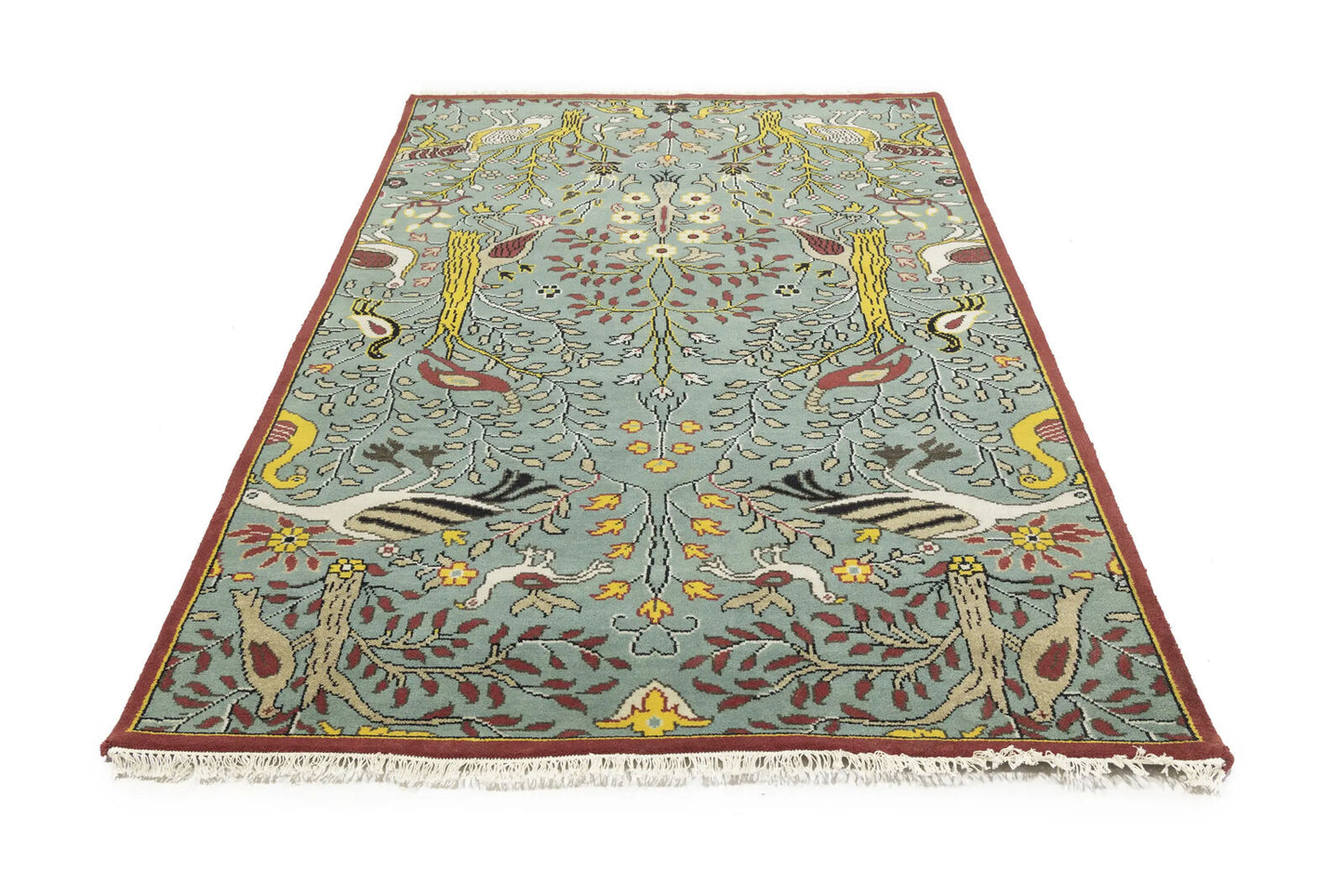 Handmade Chobi Oriental Rug 6X9 Ft Pictorial