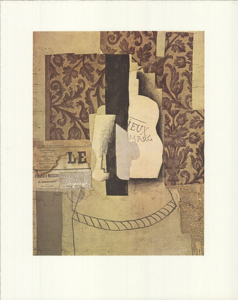 Pablo Picasso Still Life, Bottle And Glass