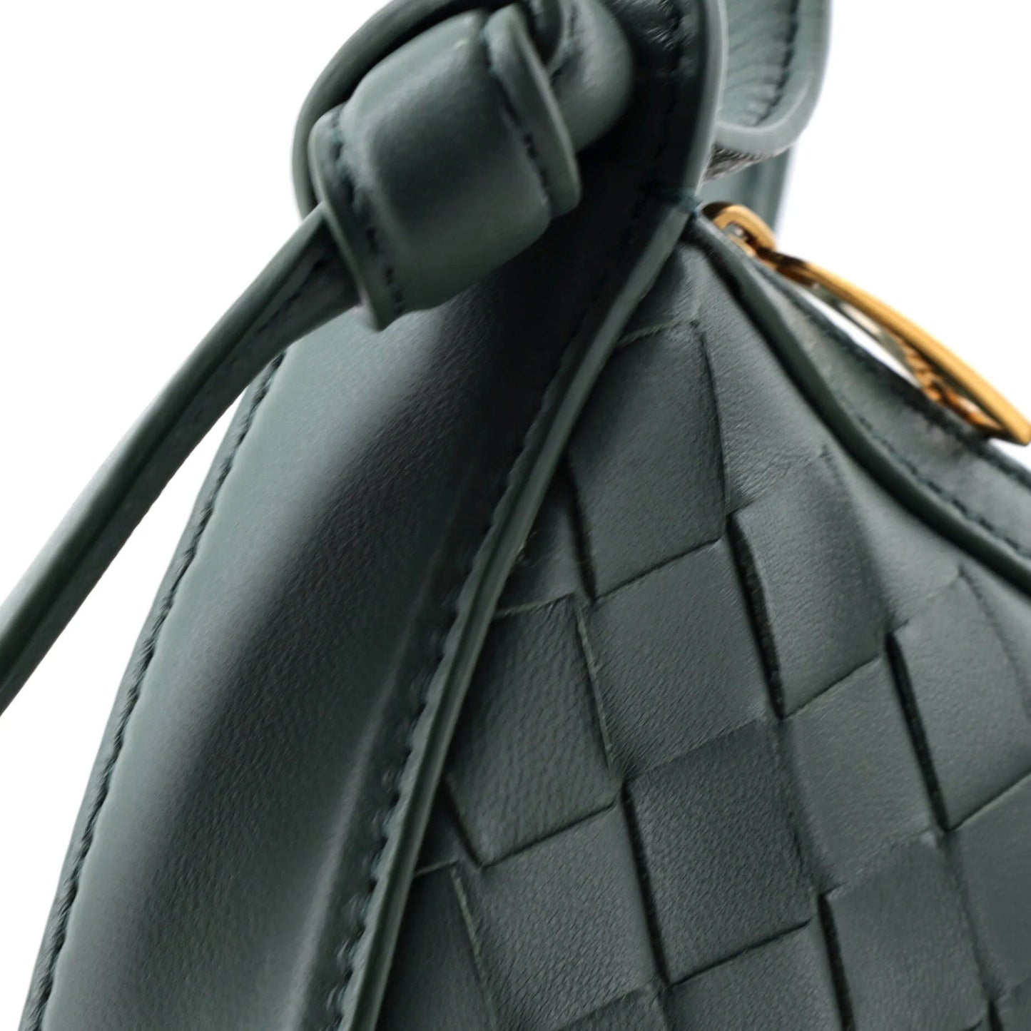 Bottega Veneta Sunrise Shoulder Bag Intrecciato Leather Mini