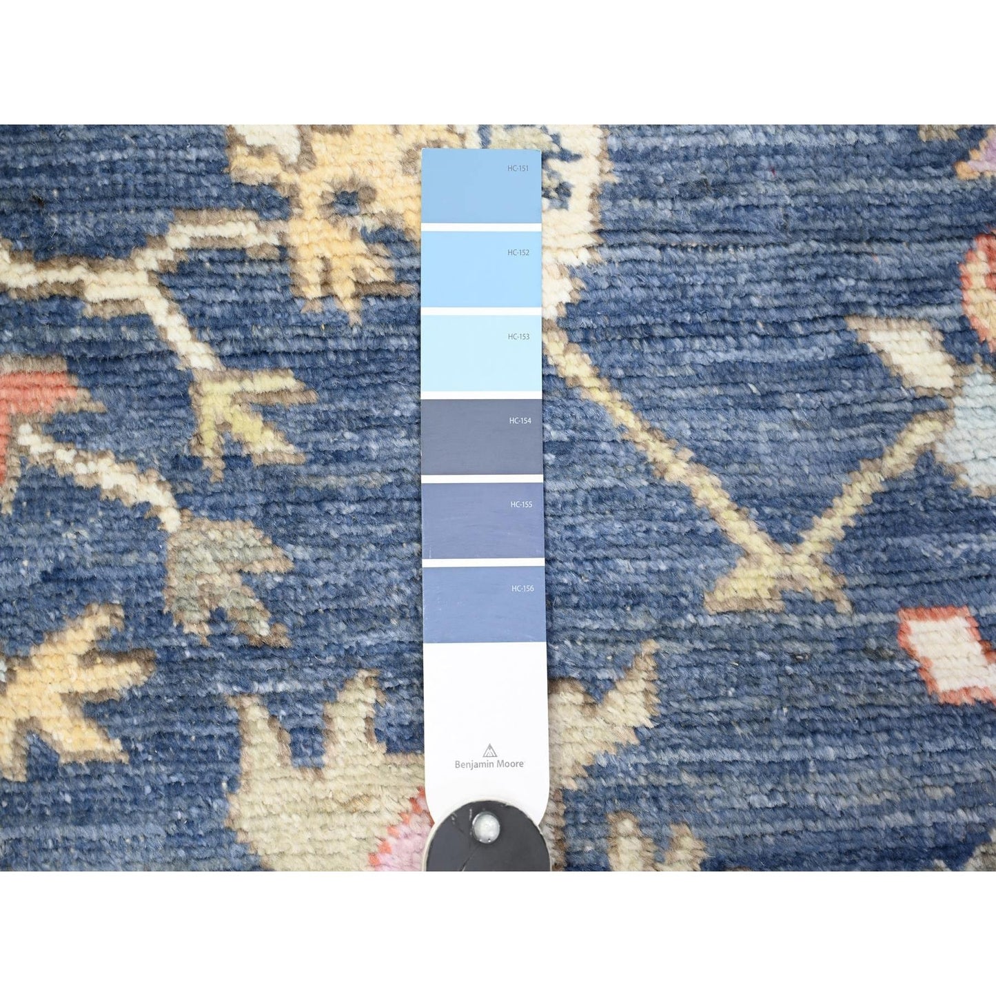 3'X9'7" Space Cadet Wool Hand Knotted Afghan Angora Oushak Runner Rug