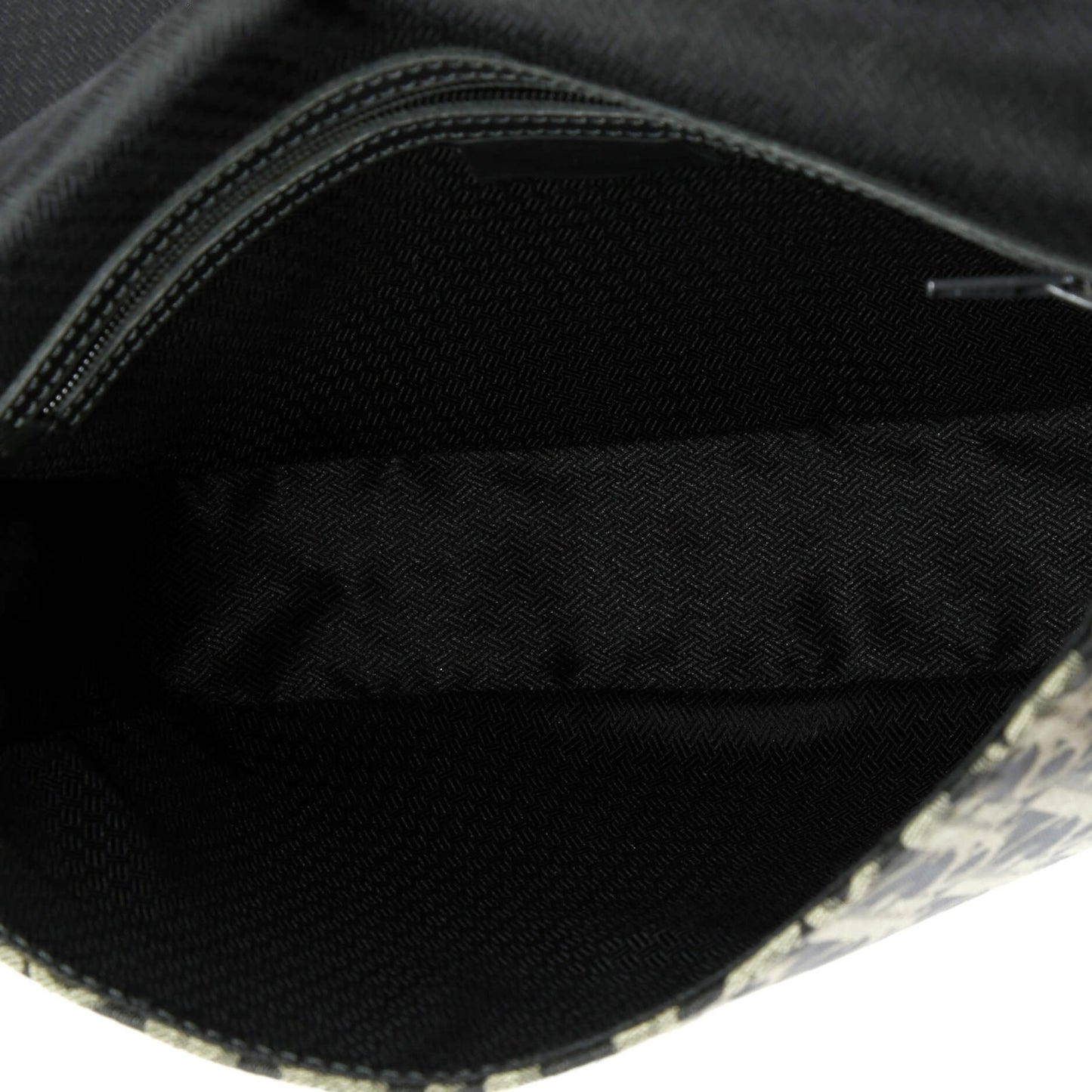 Christian Dior Vintage Trotter Flap Shoulder Bag Diorissimo Canvas Medium