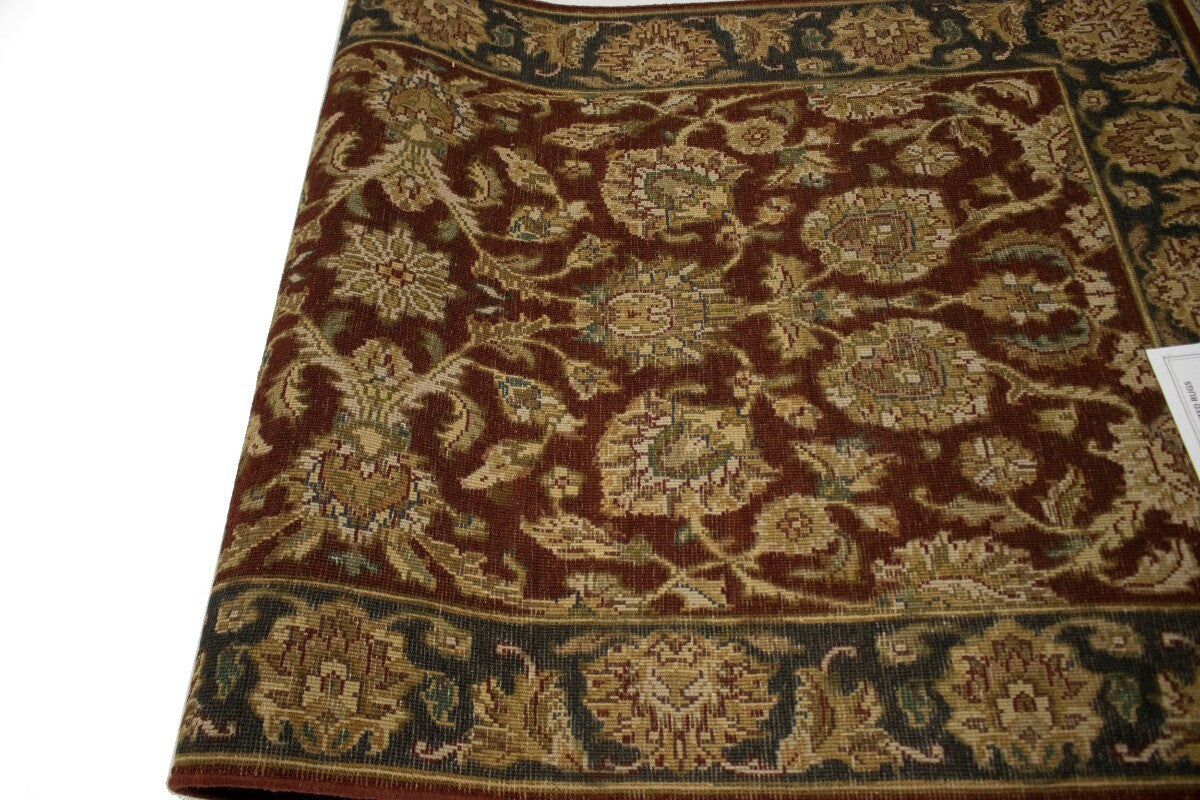 Handmade Chobi Oriental Runner Rug Red & Charcoal
