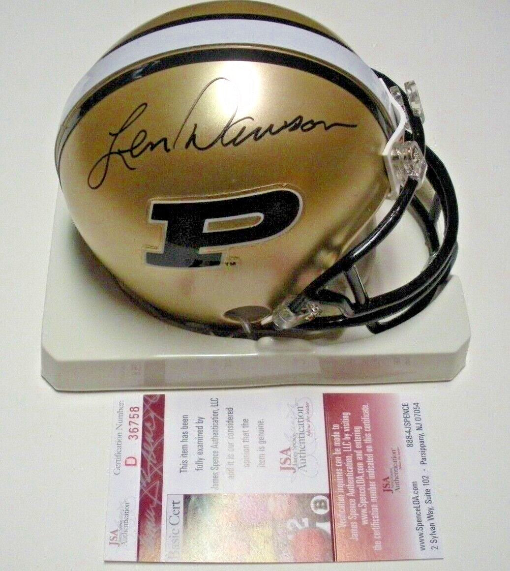 Len Dawson Purdue Boilermakers,Chiefs Last One