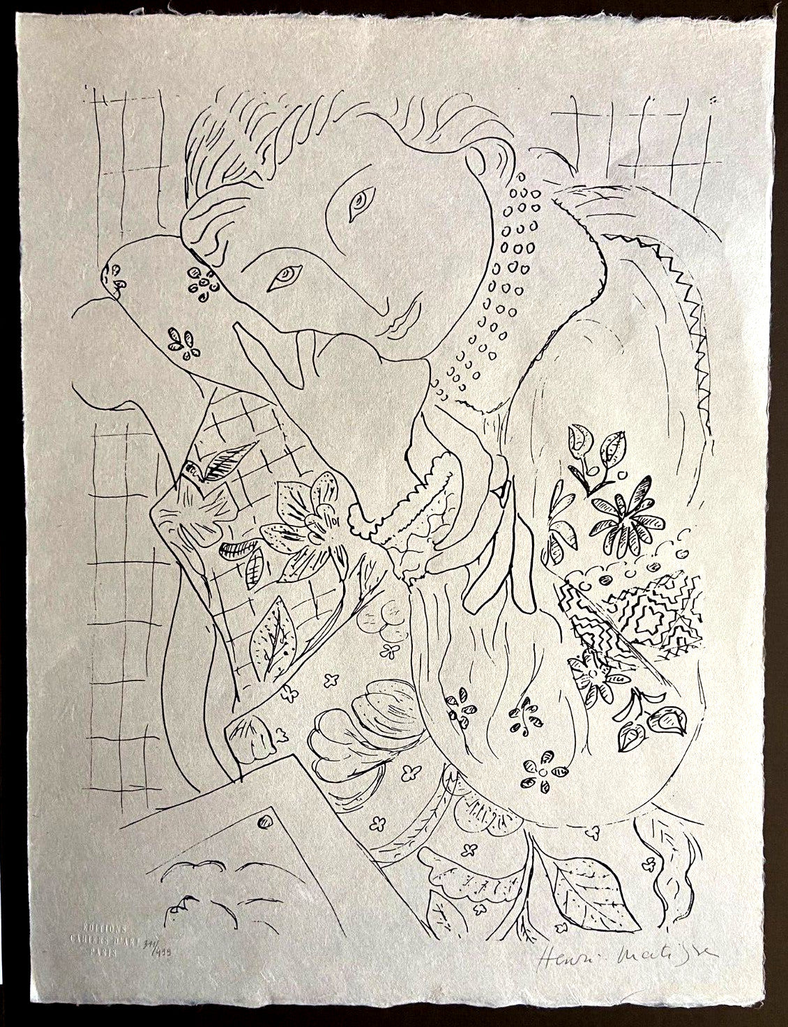Henri-Matisse Lithograph Coa Hand Signed Numbered In Pencil Collection