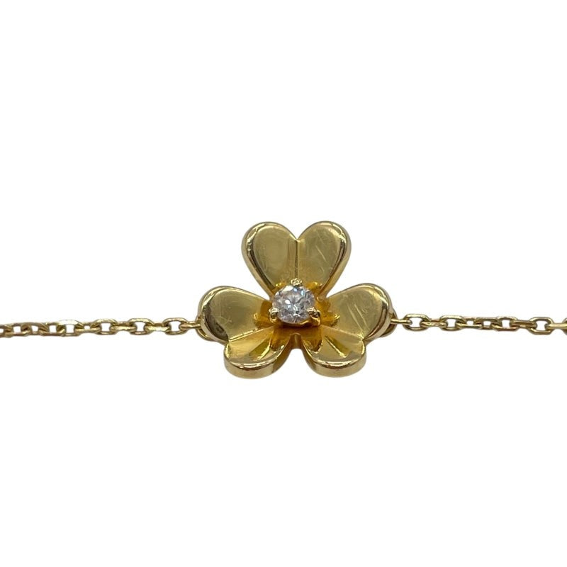 Van Cleef & Arpels Frivole Mini Diamond Bracelet In Yellow Gold K18Yg