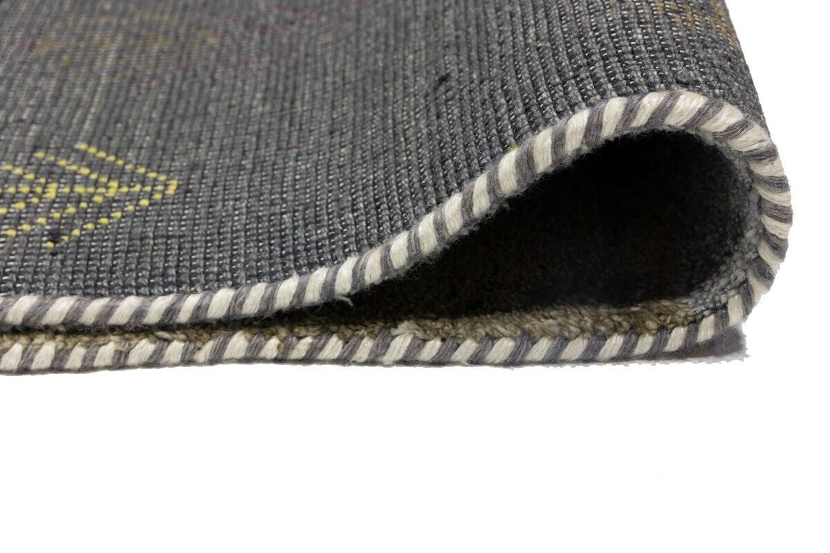 Handwoven Indo-Gabbeh Oriental Runner Rug