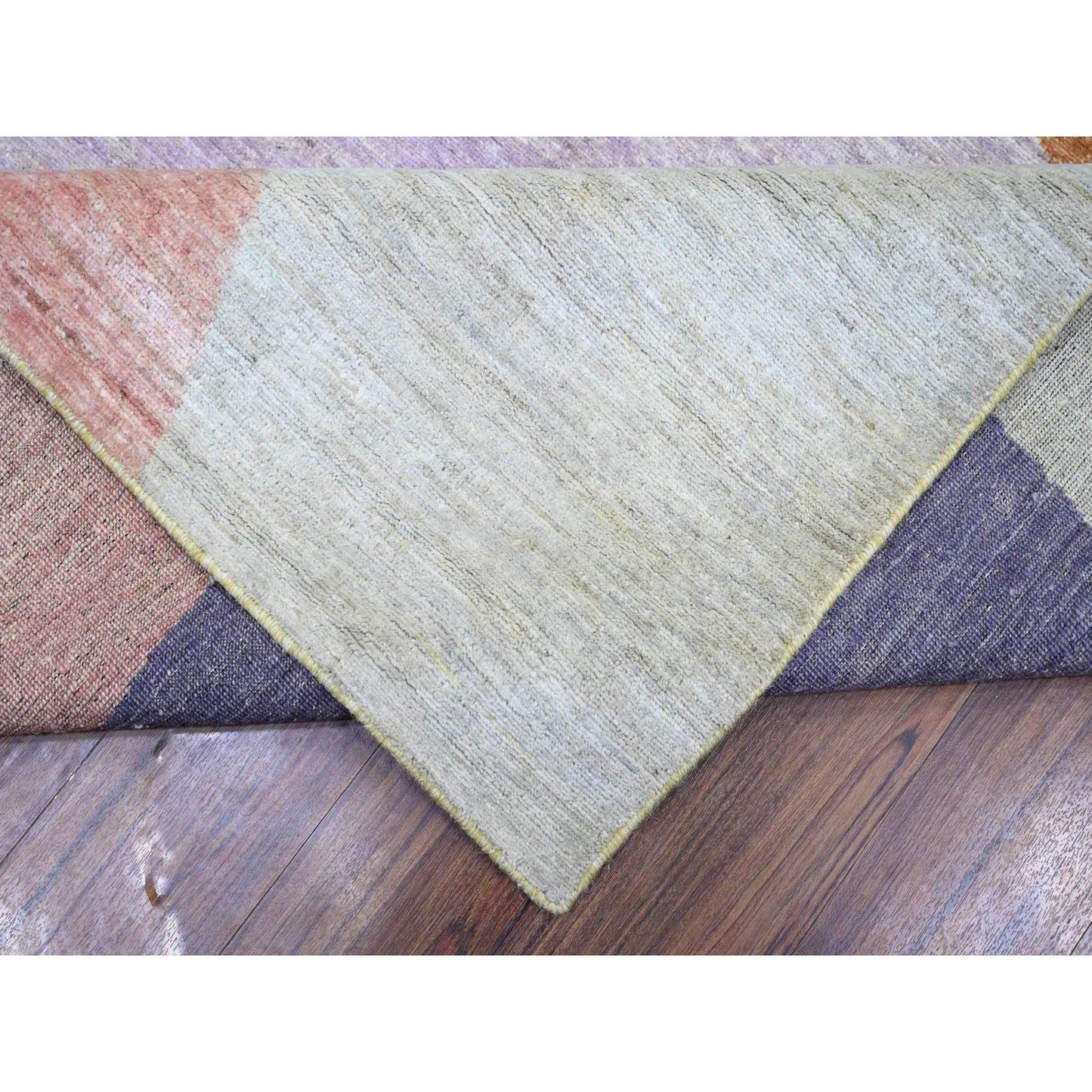 10'X13'9" Colorful The Circles Design Wool Hand Knotted Oriental Rug