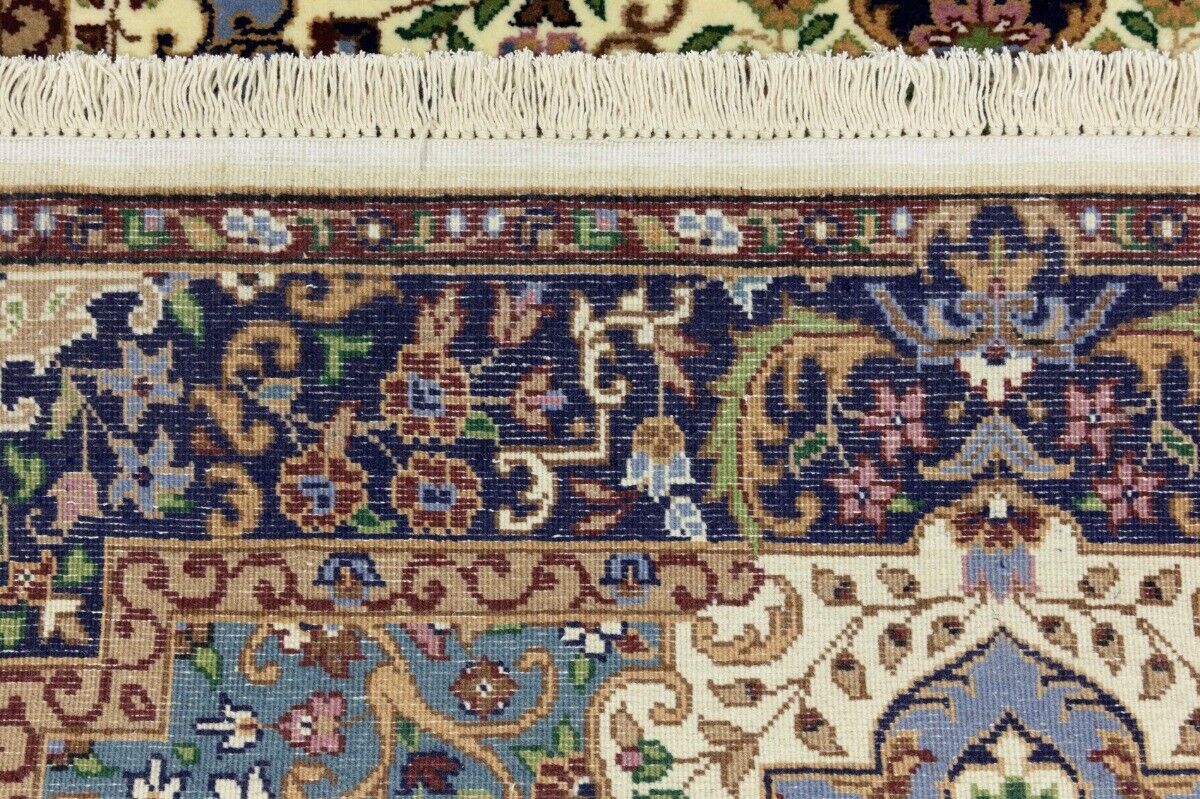 Hand-Knotted Kirman Classic Floral Design