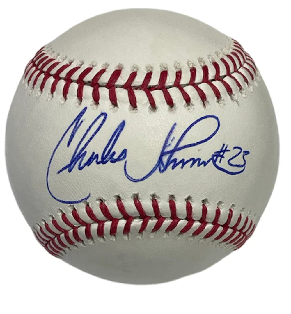 Charles Johnson Autographed Baseball (Jsa)