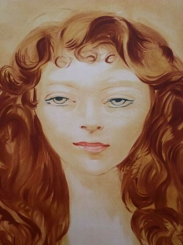 Moise Kisling Lithograph Estampe Women Portrait