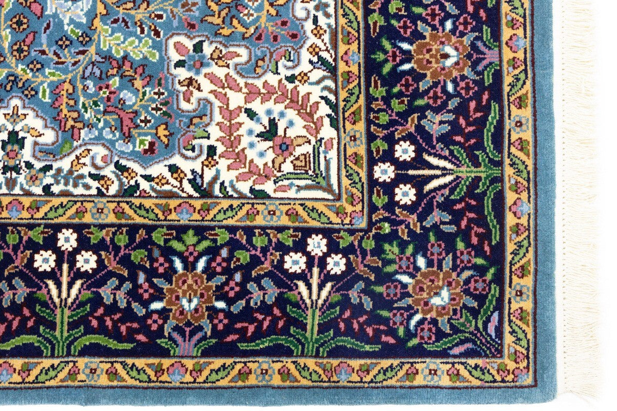 Handmade Kirman Oriental Rug Classic Floral