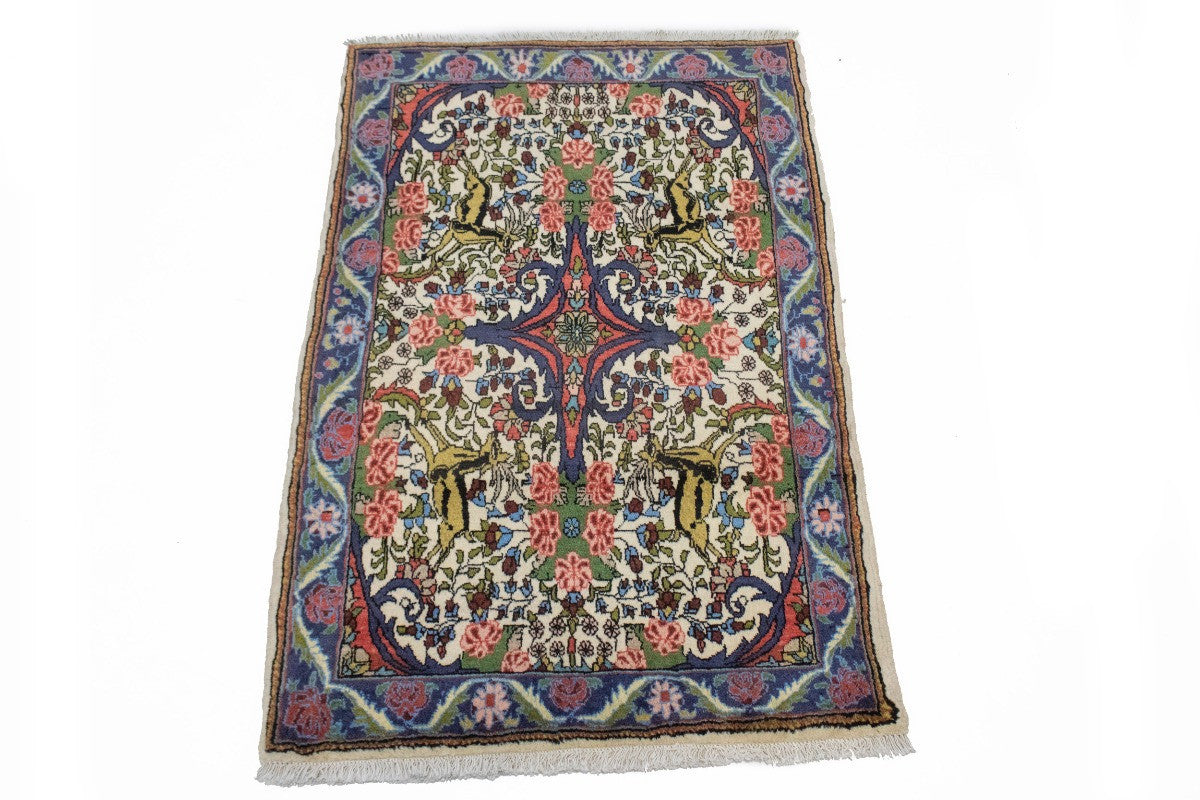 One-Of-A-Kind Handmade Oriental Rug Small Floral