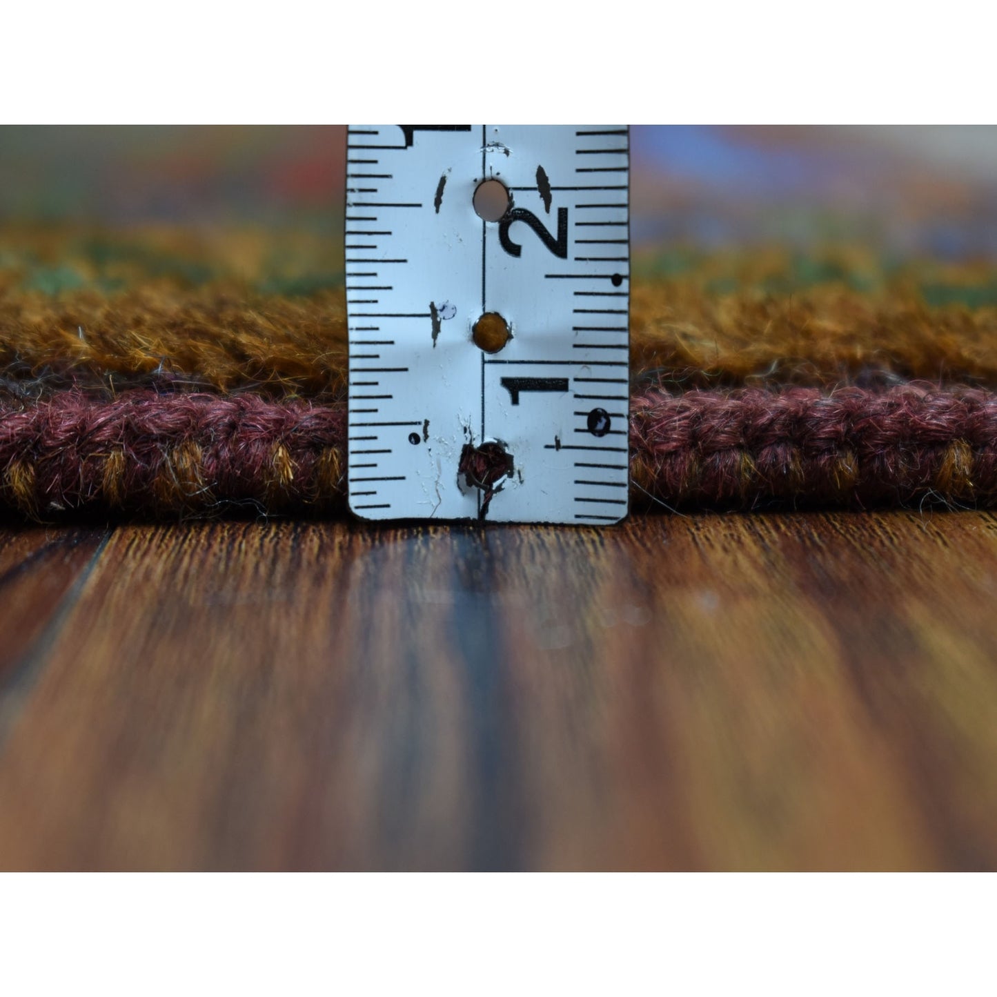 3'3"X4'7" All Over Design Hand Made Pure Wool Colorful Afghan Village Rug