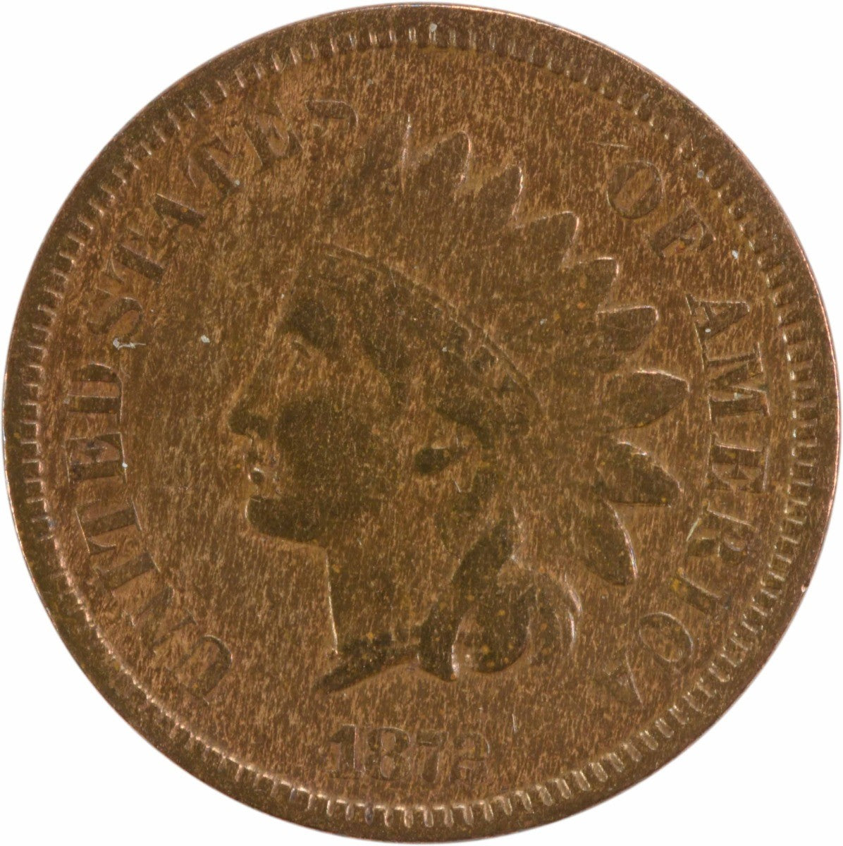 1872 Indian Cent F Uncertified #118