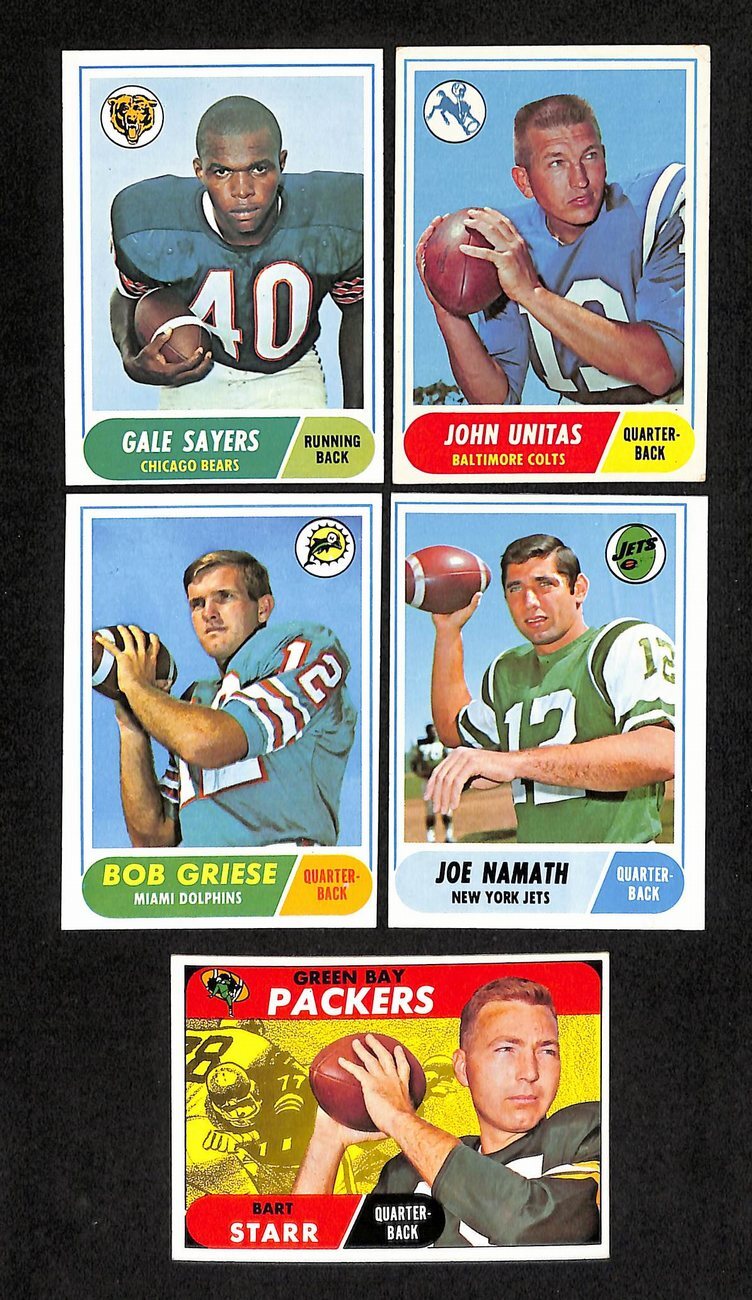 1968 Topps Football Card Complete Set (1-219)