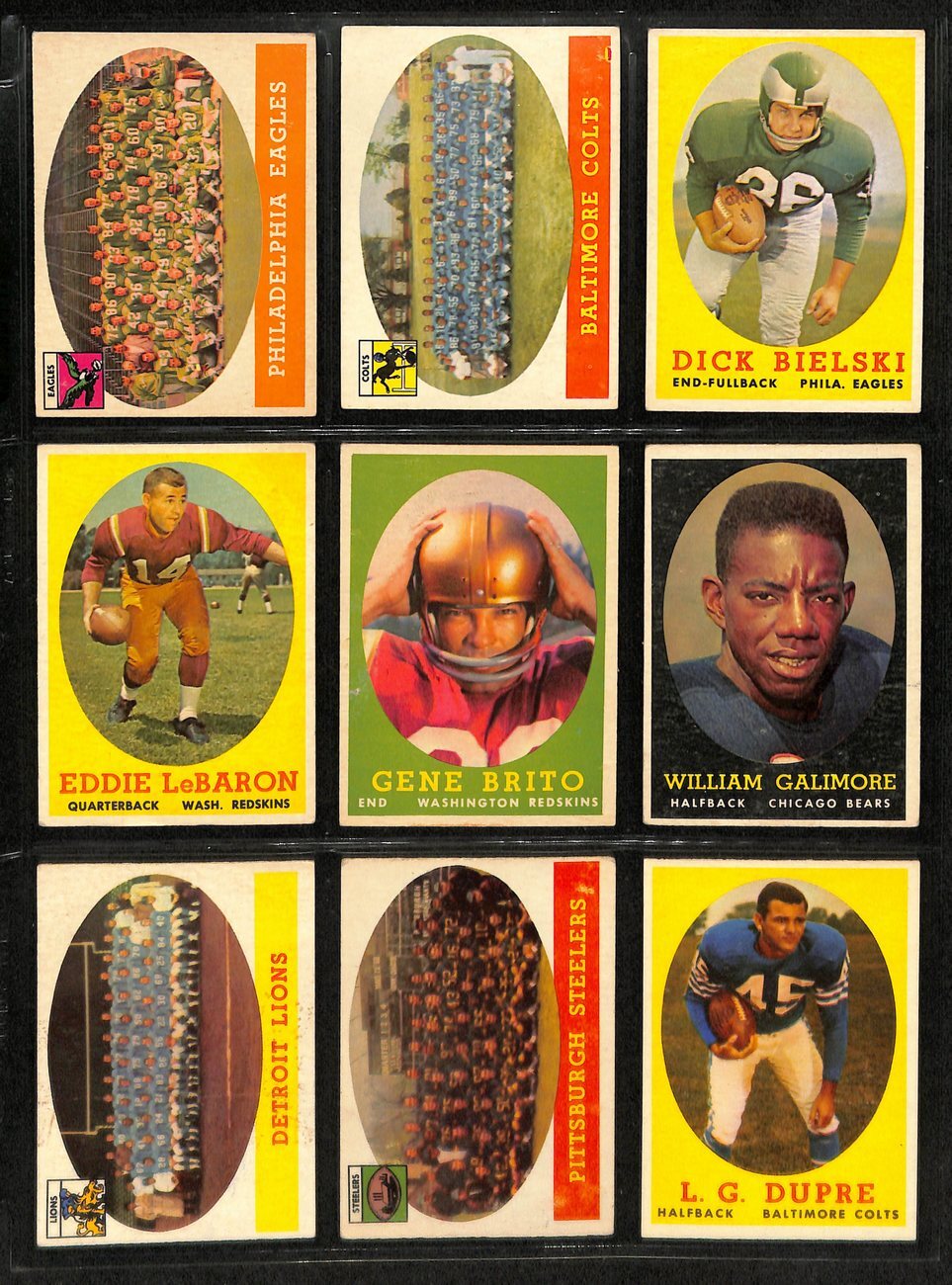 1958 Topps Football Card Complete Set (1-132)
