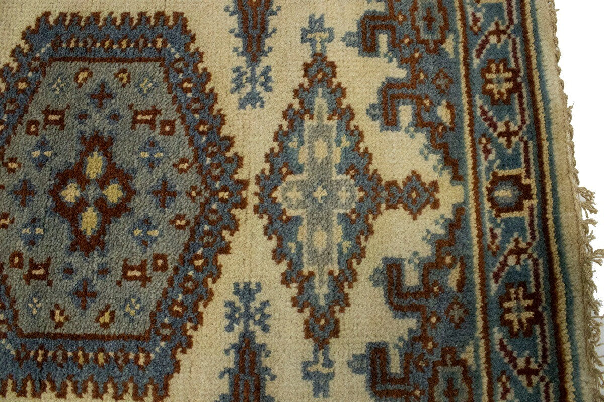 Vintage-Style Indo-Viss Oriental Runner Handmade