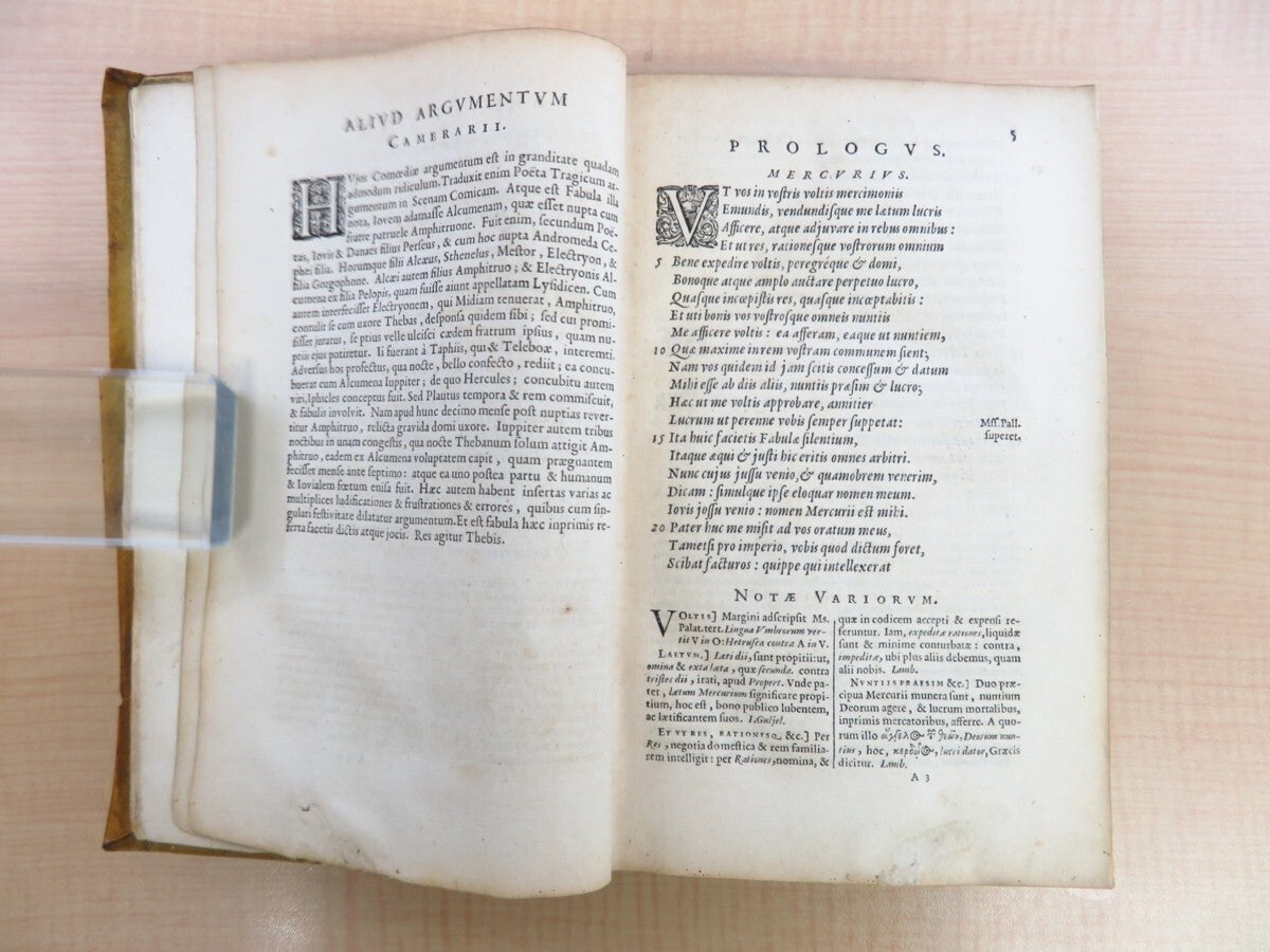 Plaute?M. Acci Plauti Comediae Accedit Commentarius? 1645, First Edition