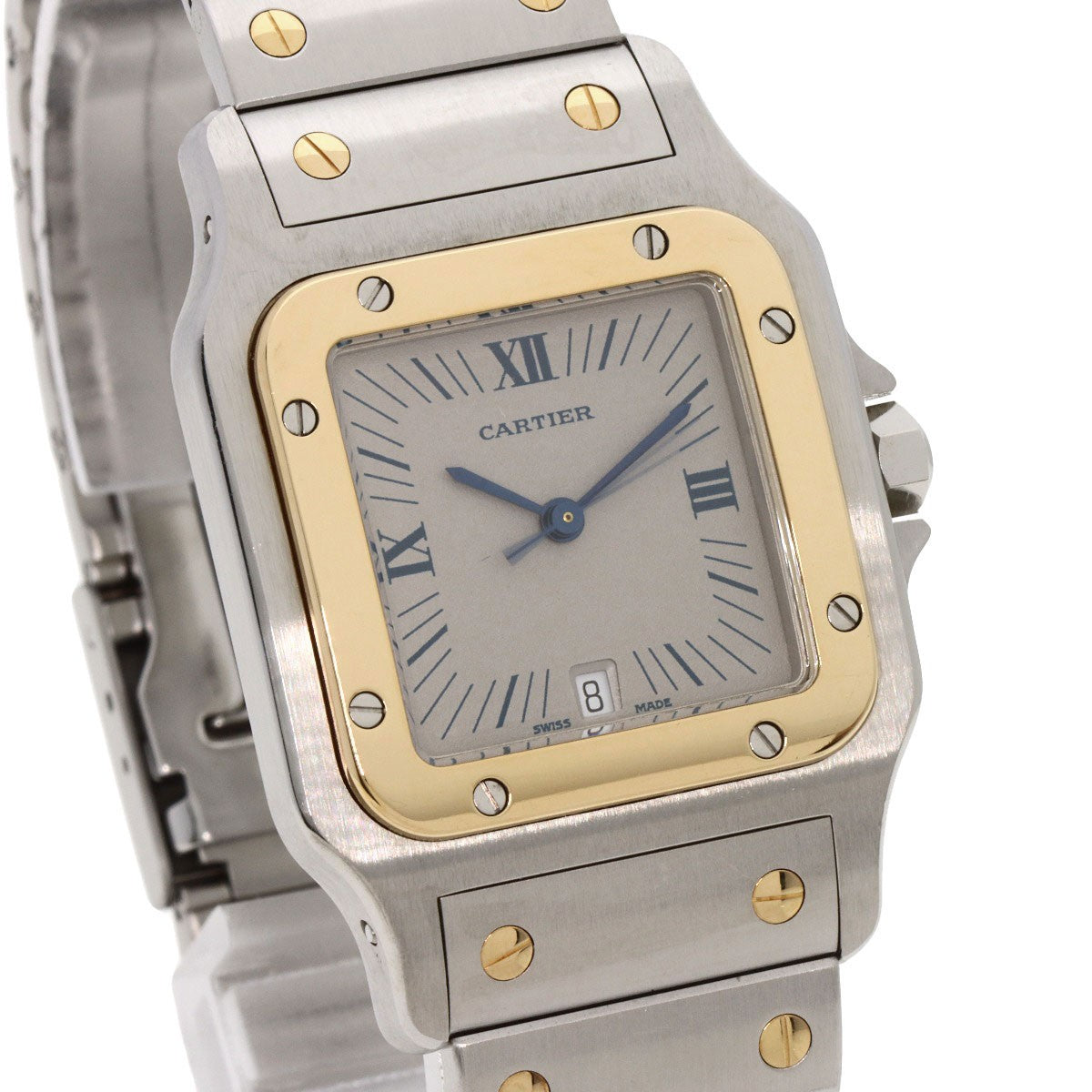 Cartier Santosgalbe Lm Watches W20023C4 Stainless Steel/Ssxk18Yg Mens