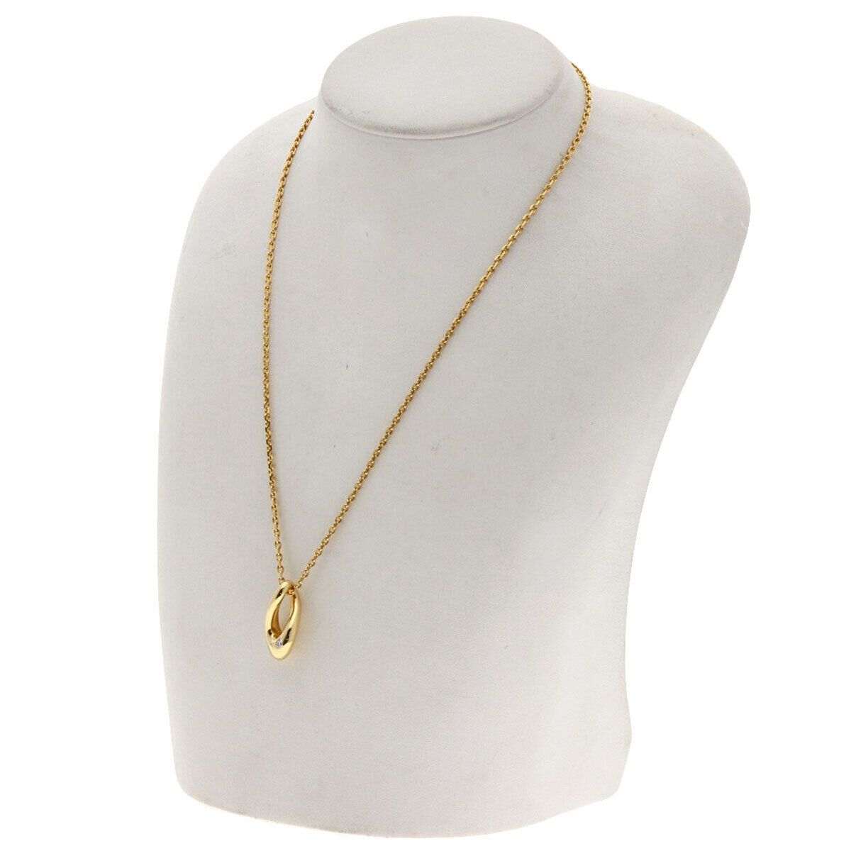 FRED Necklace Diamond Drop K18 Yellow Gold