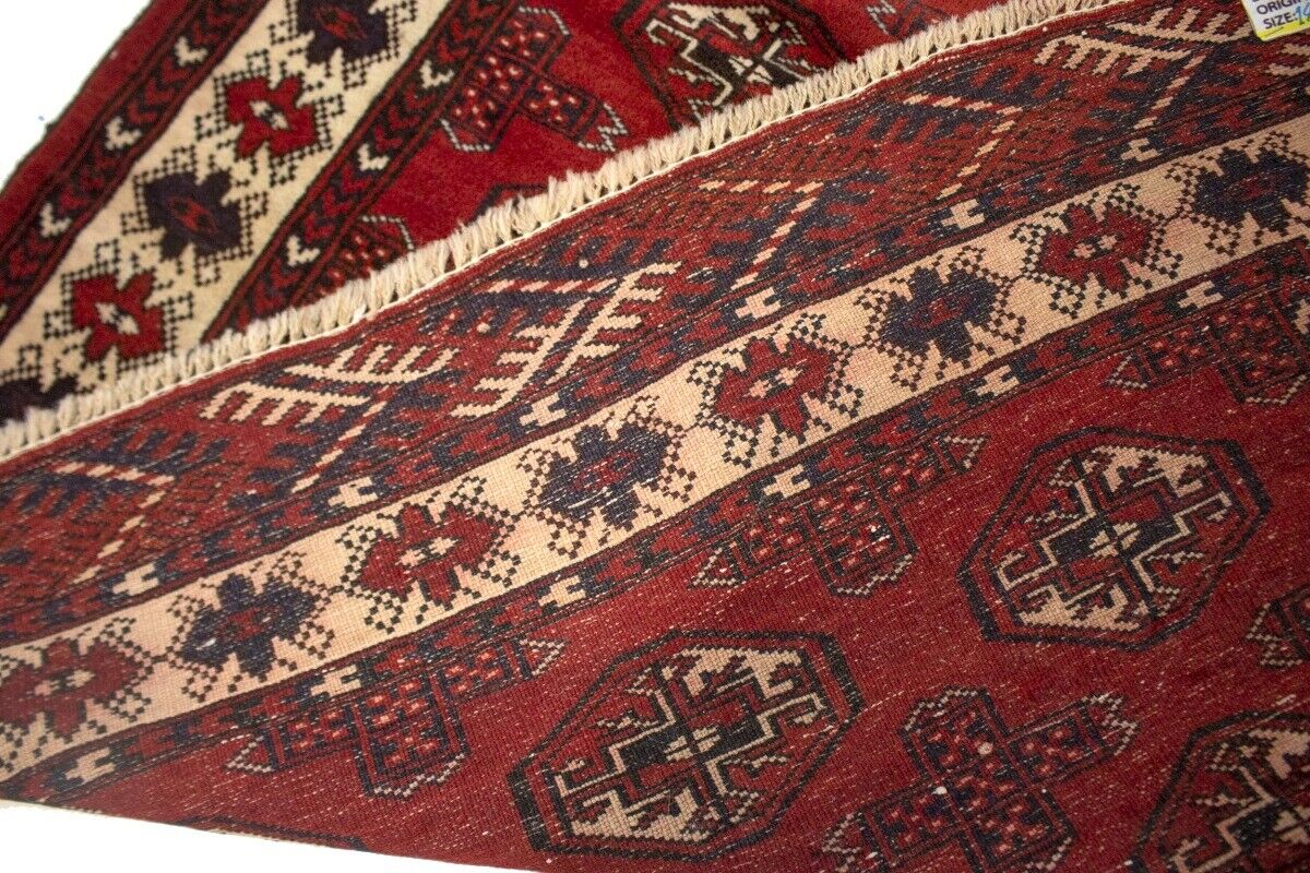 Handmade Semi-Antique Oriental Rug 4X5 Ft Small
