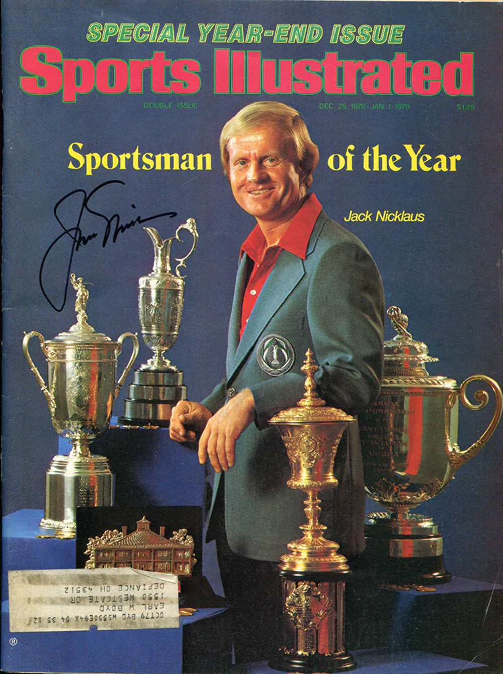Jack Nicklaus Signed Sports Illustrated Magazine