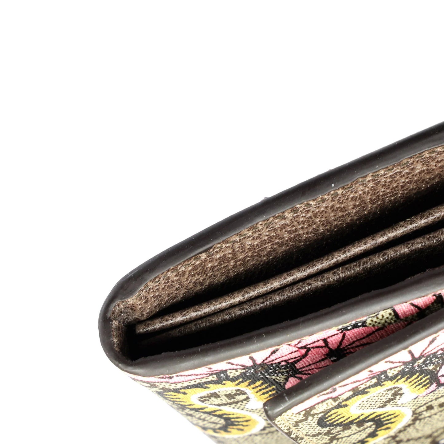 Gucci Continental Wallet Bengal Print Gg Coated Canvas