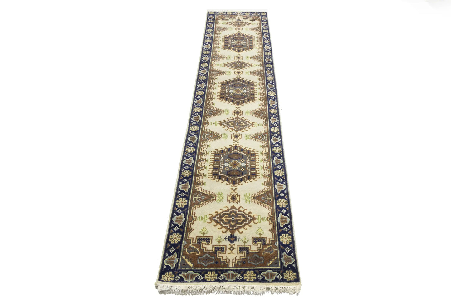 Handmade Wool Oriental Runner Rug Tribal