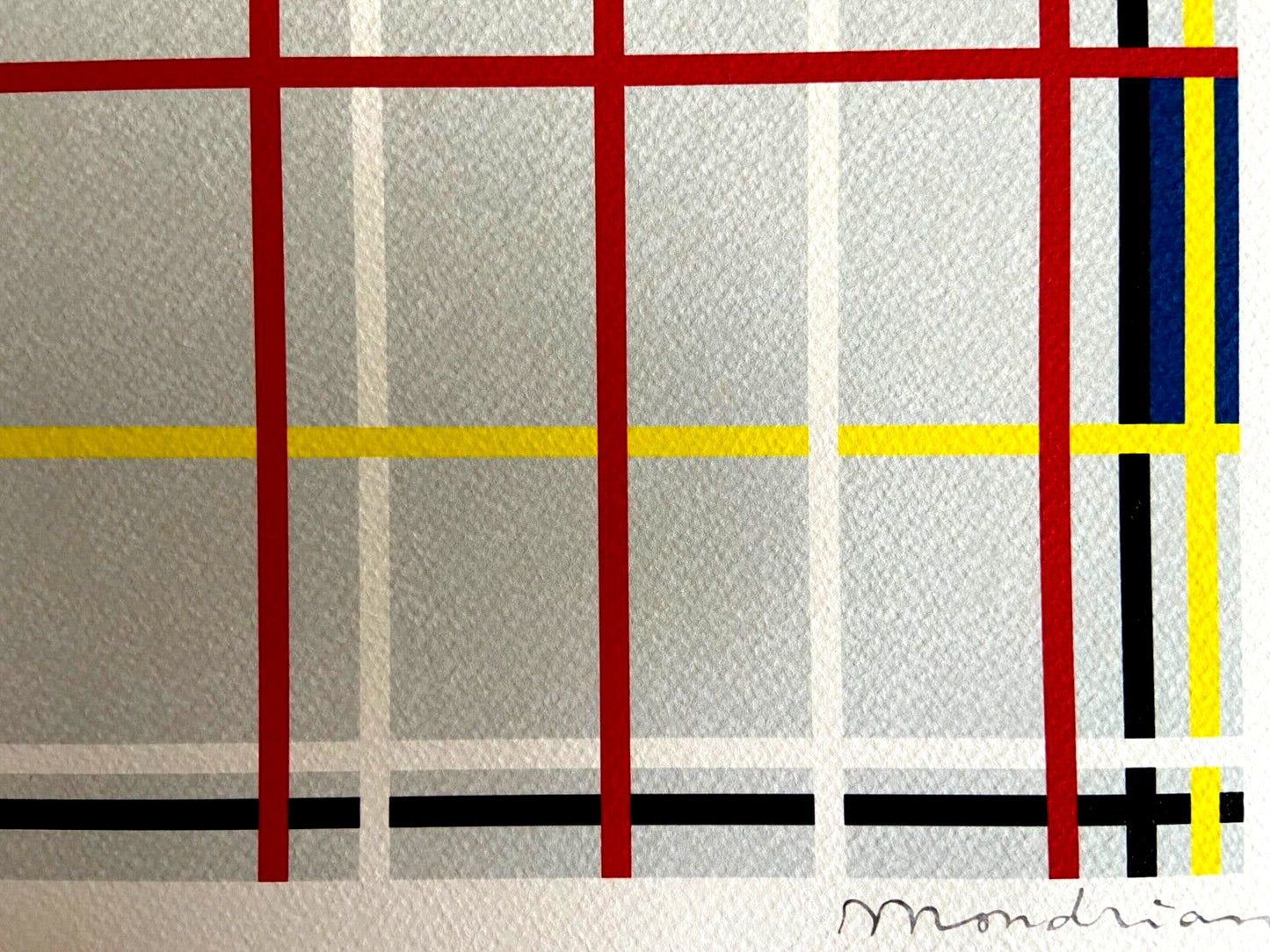 Piet Mondrian Lithograph Coa Numbered Signed Op