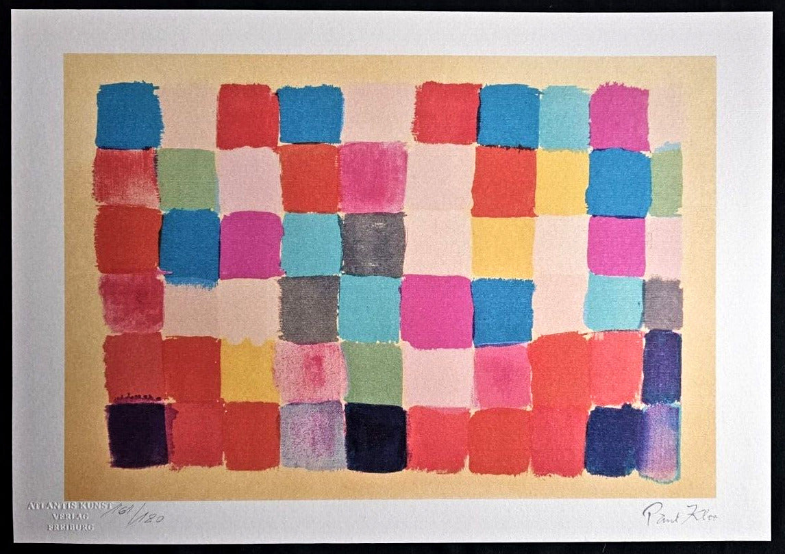 Paul Klee Lithograph Numbered Coa (Piet Mondrian,