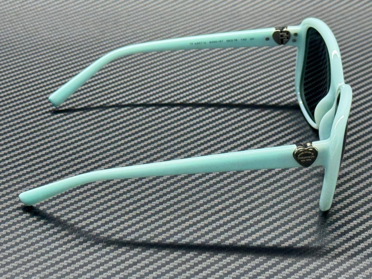 TIFFANY TF4257U 845087 Tiffany Blue Dark Grey Women's 56 mm Sunglasses