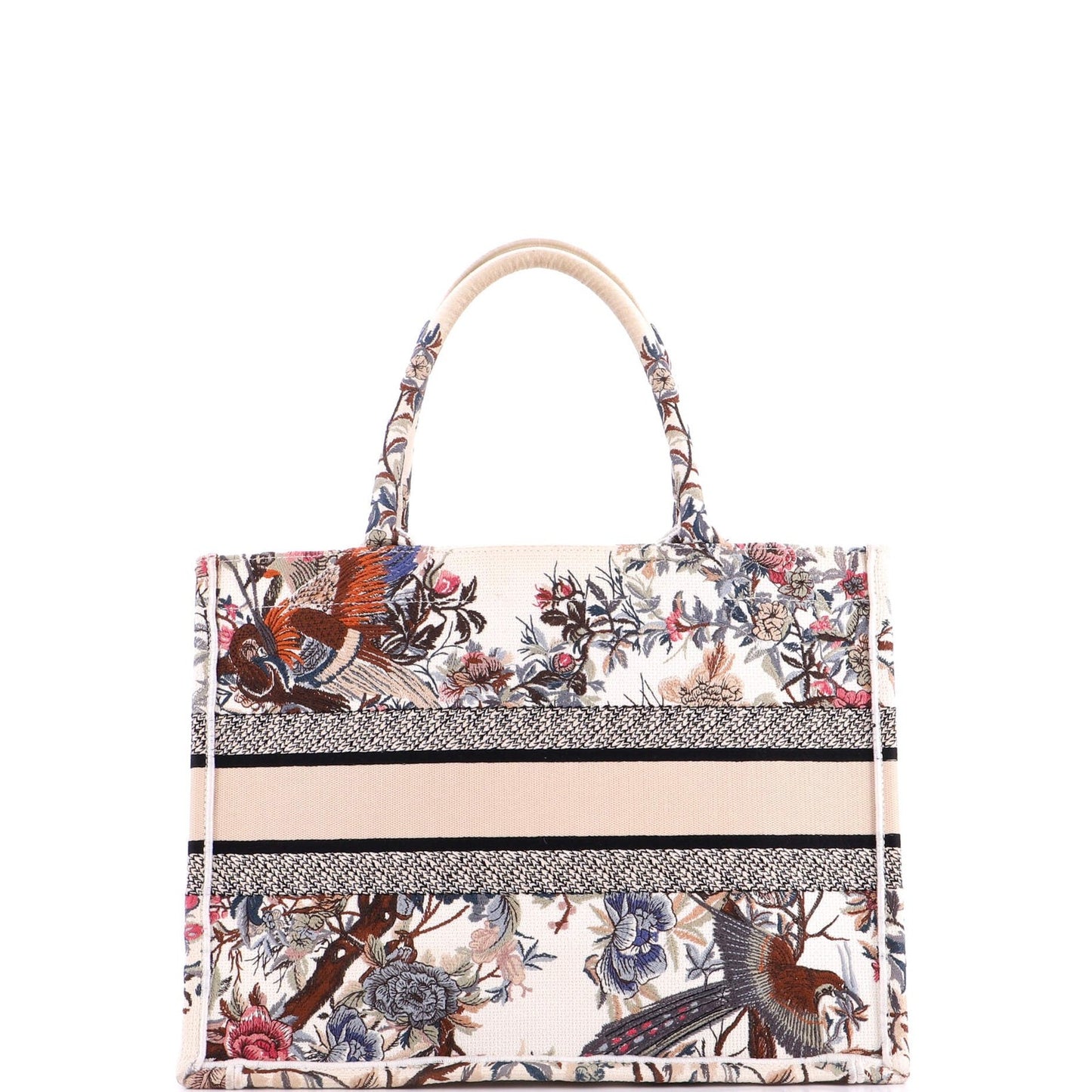 Christian Dior Book Tote Embroidered Canvas Medium