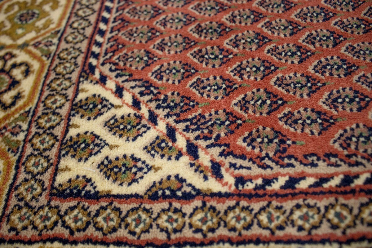 Handmade Indo-Botemir Oriental Rug Paisley Floral