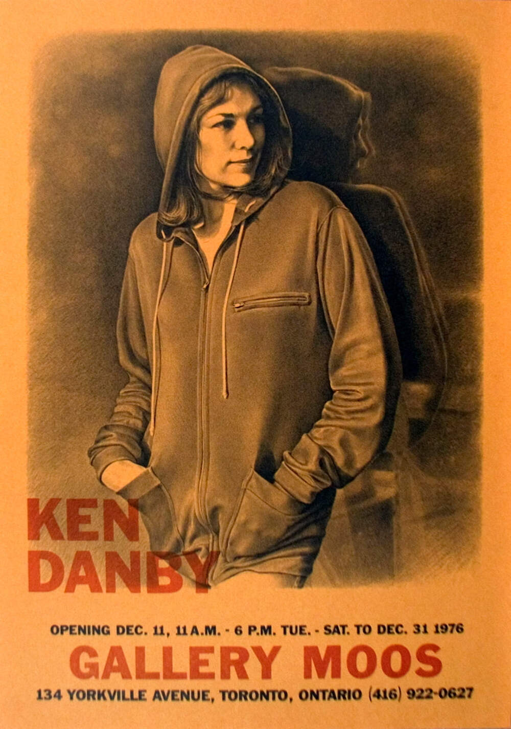 Ken Danby Gallery Moos " Poster Realism Orange, Black
