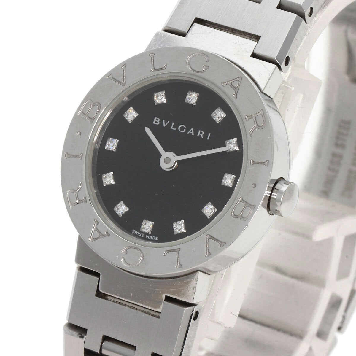Bvlgari Bvlgari Bvlgari 12P Diamond Watches Bb23Ss Stainless Steel/Stainless...