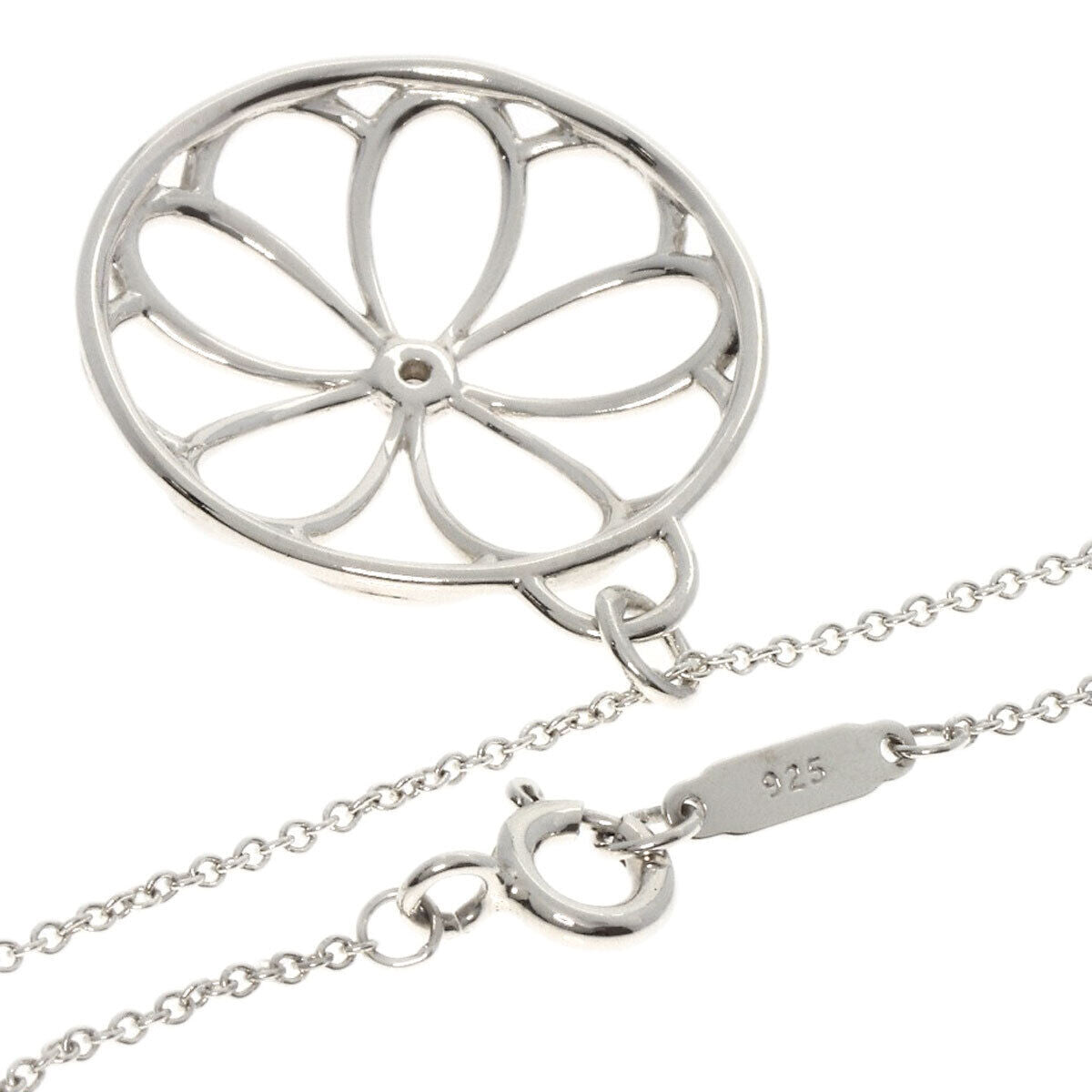 TIFFANY&Co. Necklace Flower Circle 1P Diamond