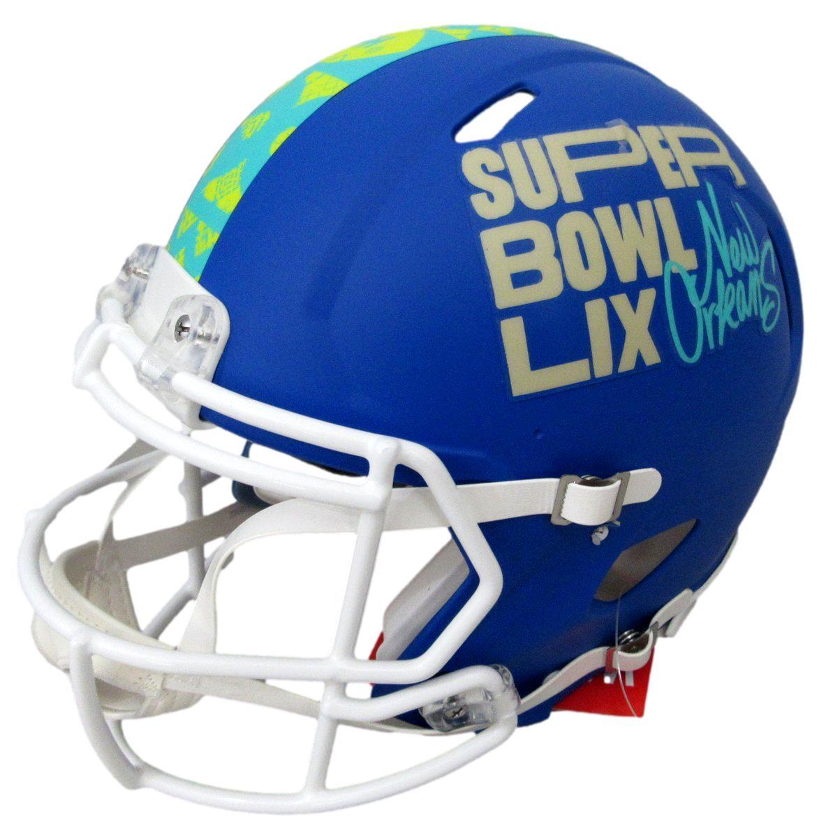 Saquon Barkley Signed Blue Sb Lix Full Size